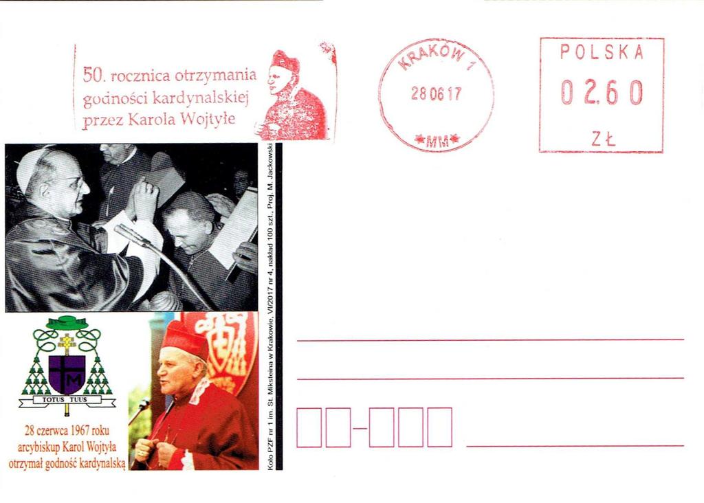 Herb szlachecki Radwan I w czerwonym polu złota chorągiew kościelna o trzech polach, z