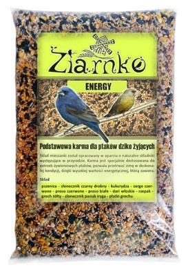 ZIARNKO Ziarna dla ptaków Ziarno dla ptaków - ENERGY Pokarm o wysokiej wartości energetycznej pszenica, owies, słonecznik czarny