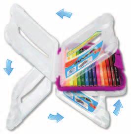 szt. fluo. Mix kolorów etui różowy i niebieski. kredki 832032 832032 etui 12 szt.