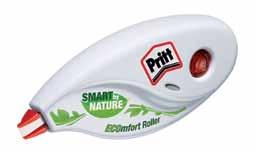 Kleje w taśmie Klej Pritt Compact klej w taśmie gwarantujący nowoczesne, dokładne i czyste klejenie nanosi klej równomierną, cienką warstwą doskonały do klejenia papieru, tektury, fotografii i wielu