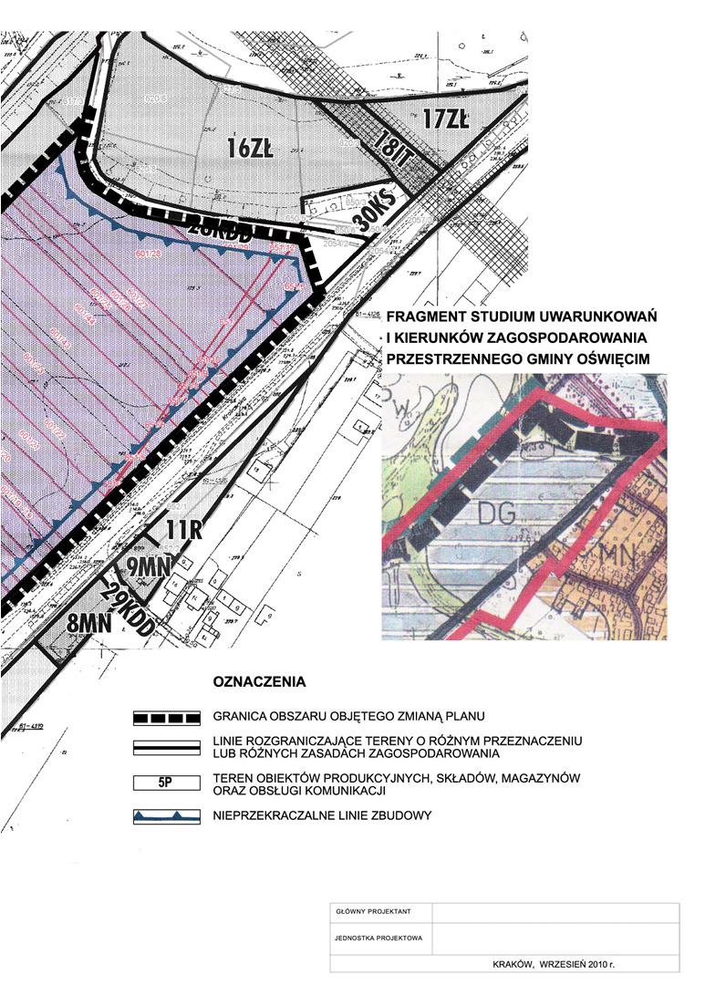 ZMIANA MIEJSCOWEGO PLANU ZAGOSPODAROWANIA PRZESTRZENNEGO NA TERENIE SOŁECTWA BABICE W REJONIE ULICY KRAKOWSKIEJ