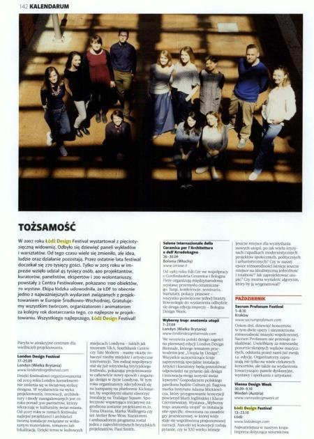 Decoration // Twój Styl // Express Ilustrowany // Polska The Times // Gazeta Wyborcza //