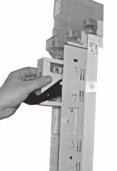 In order to place the cabinet again in the disconnector and switch on the disconnector one should open the handle (Fig. 16) and proceed according to the point 6 of the manual Fot. 16 Fot. 15 10.