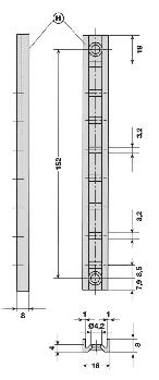 KP-H / KP-L Szyna pó³ki Rack