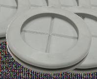 Made of transparent polyethylene.