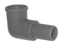 KP-M-ML (odp³yw / drain) ngle outflow Drian tube made of black semirigid rubber.