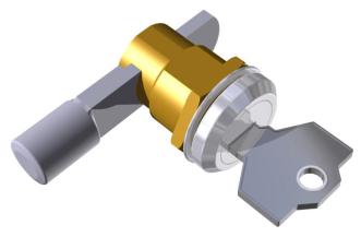 Lock Lock for doors or drawers. KP-G5VL has 1 universal key. KP-G5VL-D - lock with different keys.