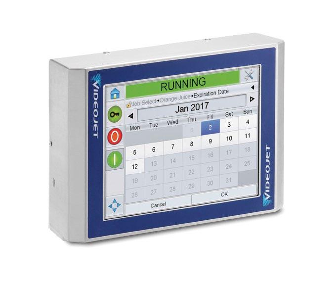 Dostępny dla każdego systemu znakowania laserowego CO 2 Videojet, kontroler CLARiTY TM z ekranem dotykowym ma wbudowane oprogramowanie do kontroli jakości nadruków, które ogranicza do minimum ilość