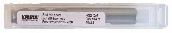 HSSCo Frezy NFPa DIN 844 FESTA Professional Frezy kobaltowe HSSCo8 krótkie 4-ostrzowe z chwy tem walcowy m. d L l1 Cena d L l1 Cena mm mm mm zł/szt. mm mm mm zł/szt. 2.0 51 7 30.49 9.0 69 19 45.30 2.