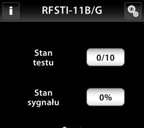 - W czasie programowania jednostki RF Touch wybrana jednostka musi być dostępna. Test komunikacji (rys.