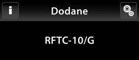 USTAWIENIA Programowanie / Regulacja temperatury / Przypisane odbiorniki / RFTI-10B, RFTC-10/G i
