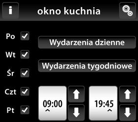 W każdym dniu może być aktywnych do pięciu programów, ale żadne z nich nie mogą się pokrywać.