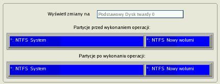 Na stronie Podsumowanie przywracania możliwe jest przejrzenie struktury dysku twardego