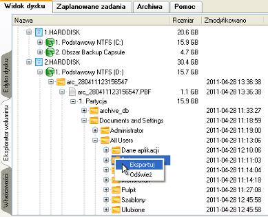 89 4. Wybierz miejsce na dysku, na które ma zostać wyodrębniony plik / folder. 5. Kliknij przycisk Ok, aby wykonać operację.