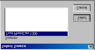 W następnym oknie wybierz Trust PhotoCam 1300 i kliknij Select. Patrz rysunek 25.