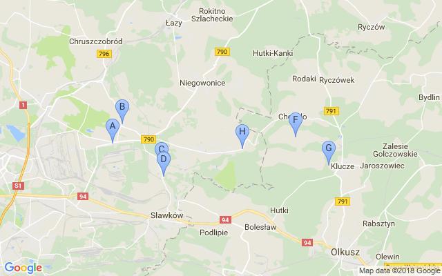 Opis wycieczki Łosień, Łęka i Okradzionów są często nazywane przez mieszkańców Dąbrowy Górniczej Trójmiastem. Trasa ta obejmuje najciekawsze miejsca tychże dzielnic i wiedzie aż do Błędowa.