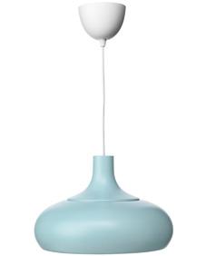 Halskov/H. Dalsgaard. Ø38, W26 cm. IKEA. Model T1701 VÄXJÖ. Do tego modelu lampy pasują żarówki o klasie energetycznej A++ do D. Niebieski 603.424.