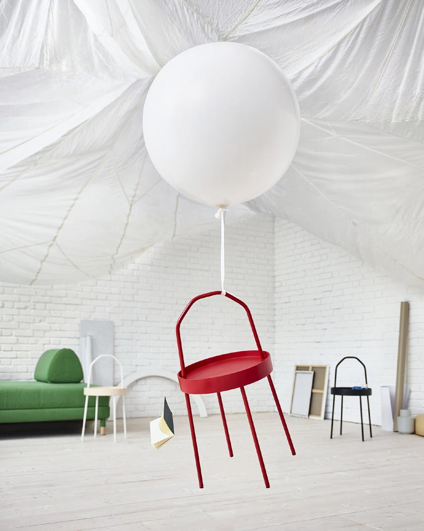 MATERIAŁY PRASOWE IKEA / LUTY 2018 / 4 PH148148 STOLIK BURVIK Stolik BURVIK ma przykuwający wzrok kształt, który z pewnością podkreśli styl pokoju dziennego.