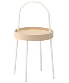 MATERIAŁY PRASOWE IKEA / LUTY 2018 / 5 PH148155 PE658473 BURVIK stolik 129,- Lakierowana bezbarwnie okleina drewniana i stal malowana proszkowo. Projekt: Mikael Axelsson.