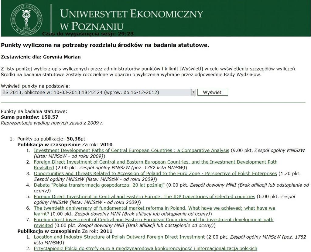 190 A. Dolińska, J. Gryt w bibliograficznej bazie danych, ale staje się elementem procesu ewaluacji i parametryzacji [4].