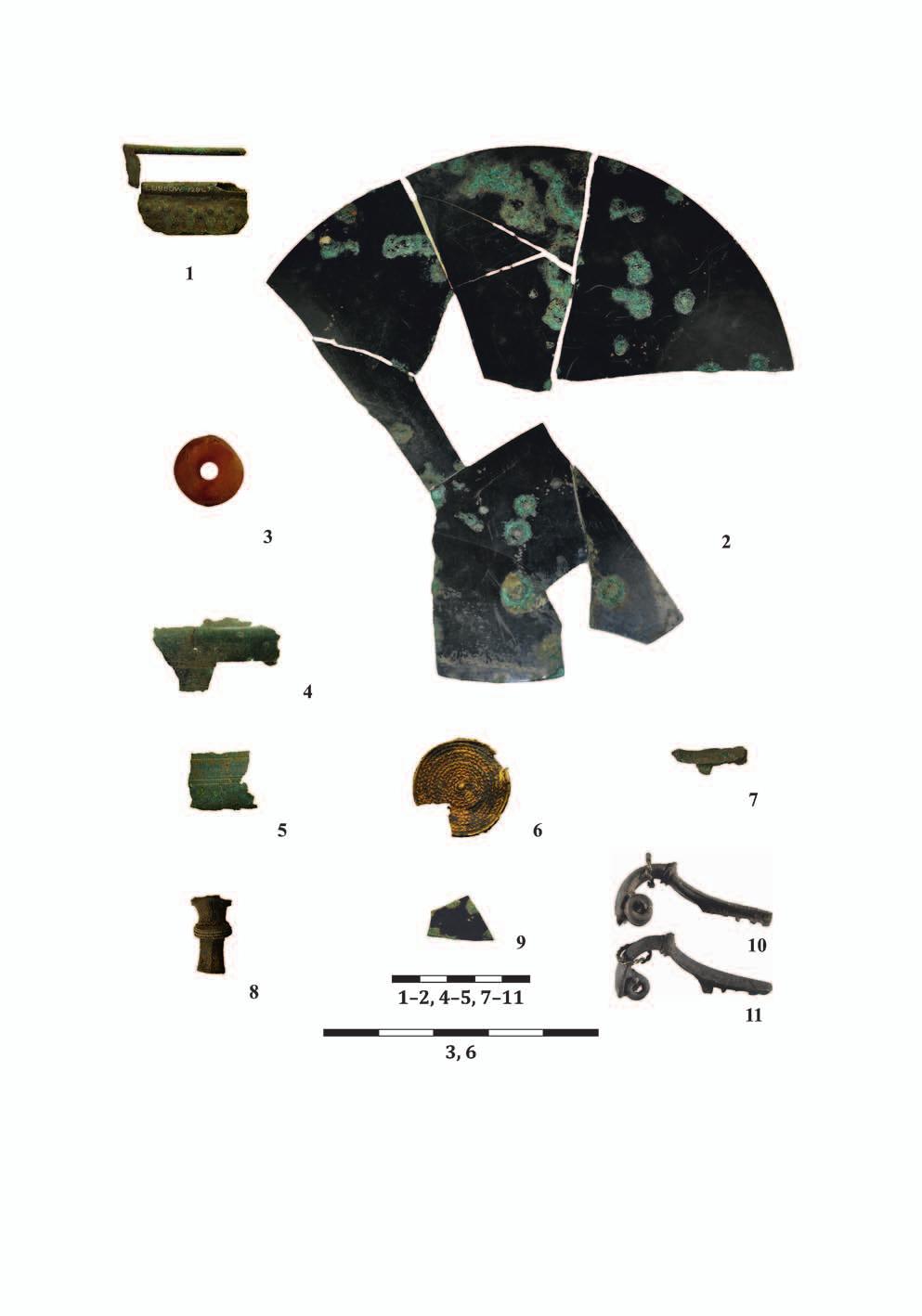Ryc. 5. Zabytki archeologiczne ewakuowane do Mołtowa: 1 11 Lubieszewo, nr kat. 1.13. Fot. I. Sukiennicka, A.