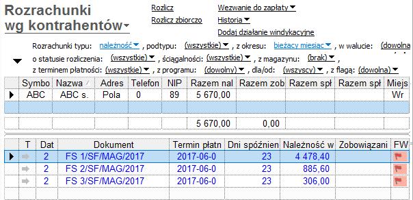 9. Schemat tworzenia zadań wiadomość e-mail oraz SMS Program Windykator należności składa się z kilku zakładek, których odpowiednie uzupełnienie będzie skutkować poprawnym wysłaniem wiadomości e-mail