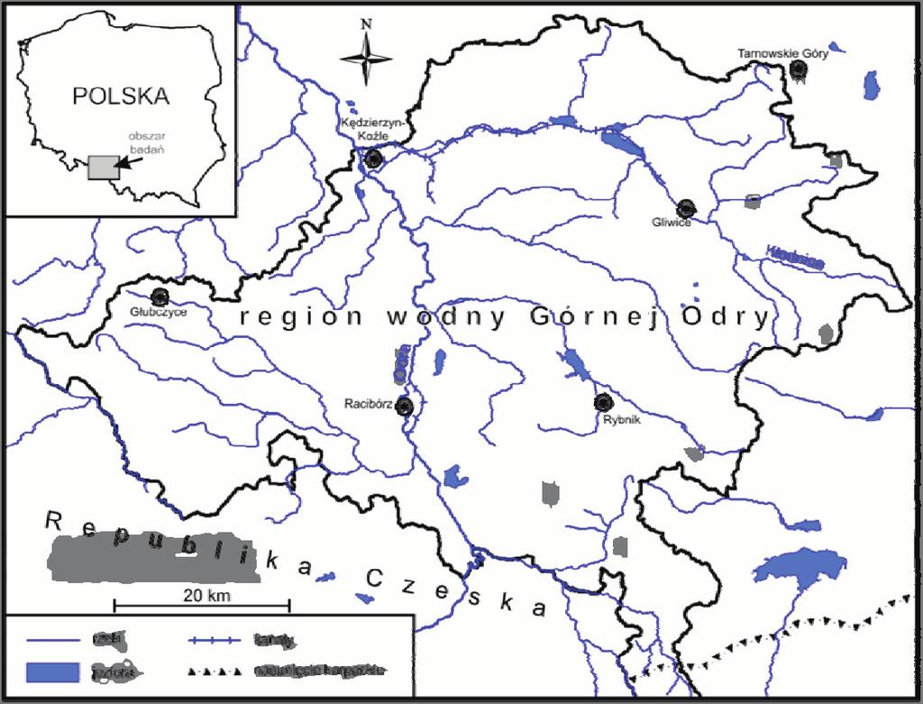 79 Rys. 1. Położenie regionu wodnego Górnej Odry 3.