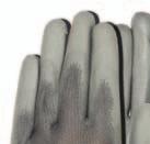 do kształtu dłoni; powleczone elastycznym i szorstkim lateksem zapewniającym dobrą chwytność; rękawice bezpyłowe, dzięki zastosowaniu zaawansowanej technologicznie formuły WaterPU