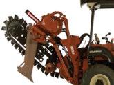 mm Moduł Combo jest efektywnym wyposażeniem roboczym - połączenie koparki łańcuchowej i pługa wibracyjnego: Model Ciągnik Głębokość płużenia*