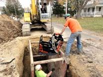 PortaBurst wymaga tylko niewielkiego wykopu roboczego. Cylinder hydrauliczny uaktywnia chwyt liny, drugi uchwyt trzyma linę w jednym miejscu podczas ciągnięcia.
