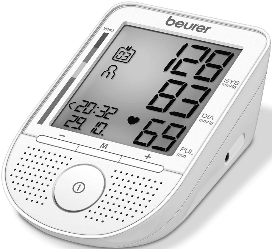 BM 49 R Tensiometru cu mesaje audio Instrucţiuni de utilizare...2 11 Q Mówiący ciśnieniomierz na ramię Instrukcja obsługi... 12 21 z Mluvící měřič krevního tlaku Návod k použiti.