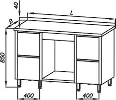 2100 2301 2490 2200 2353 2548 2300 2405 2605 E 1168 Stół roboczy z blokiem (blok szuflad po lewej stronie) 3-ch szuflad i półką E 1168 P Stół roboczy z blokiem (blok szuflad po prawej stronie) 3-ch