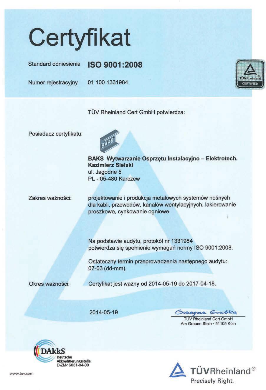 Certyfikaty INFO
