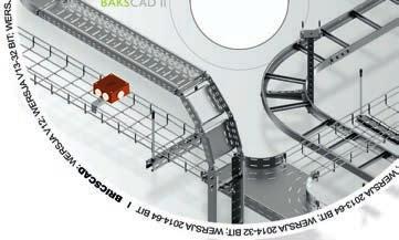 Moduł rysowania - Możliwość wprowadzania na płaszczyznę projektu elementów tras każdej grupy produktowej: - koryta kablowe - koryta siatkowe - koryta samonośne - koryta systemu zewnętrznego ciężkiego