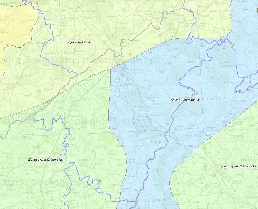 Zgodnie z regionalizacją fizycznogeograficzną Polski opracowana przez Jerzego Kondrackiego, powiat grajewski leży w obrębie trzech jednostek fizycznogeograficznych.