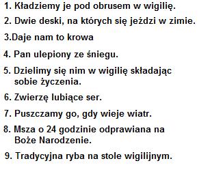 Dominika Kuczek Rozwiązanie krzyżówki z poprzedniego numeru: jesienny bukiet. Nagrodę (grę Na poczcie ) wylosowała: Amelia Piekarczyk.