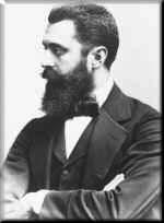 Theodor (Binyamin Ze ev) Herzl (1860-1904) 1860 - urodzony w Budapeszcie 1878 - rodzina przeniosła się do Wiednia 1884 - doktorat z prawa na Uniwersytecie w Wiedniu 1896 - publikuje pracę