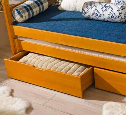 wysokośc/ mattresses are placed at height: 34, 50, 150cm Pojemnik/