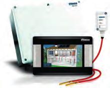 REGULATORY SYSTEMÓW GRZEWCZYCH W standardzie regulator Viteco ecotouch 850i może sterować pogodowo dwoma obiegami grzewczymi mieszaczowymi, jednym obiegiem grzewczym bezpośrednim pompowym oraz