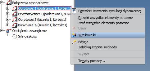 Automatyczne tłumaczenie wiązań można wyłączyć w ustawieniach symulacji odznaczając opcję automatycznie przekształcaj wiązania w standardowe połączenia.