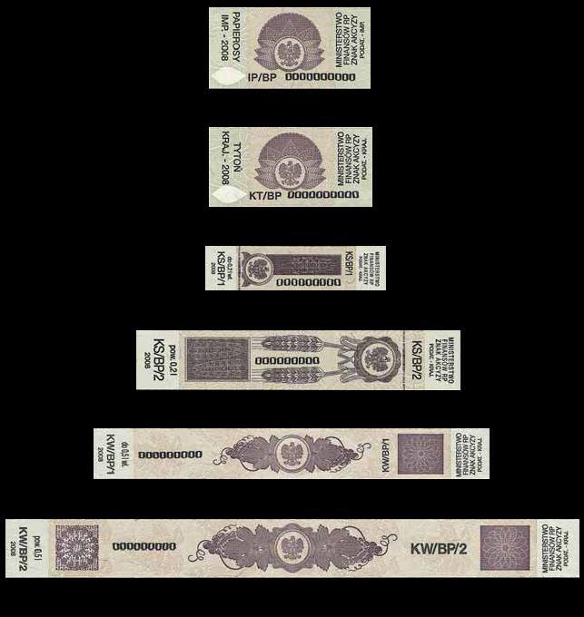1. Znaki akcyzy mogą mieć w szczególności postać banderol, znaków cechowych lub odcisków pieczęci. 2.