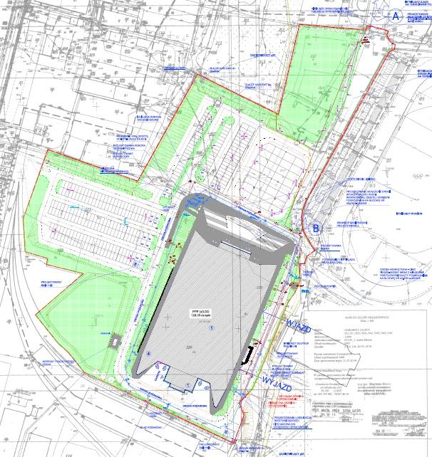 Plan Terenów Zewnętrznych Hali Hala Namiotowa na terenach Zewnętrznych reklama WEJŚ NAMHALA IOT OW