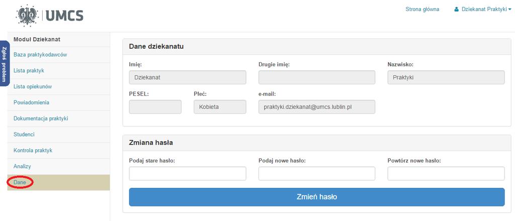 Generuj raport xls - opcja ta pobiera na komputer użytkownika plik w formacie xls (Excel) z raportem końcowym. 4.