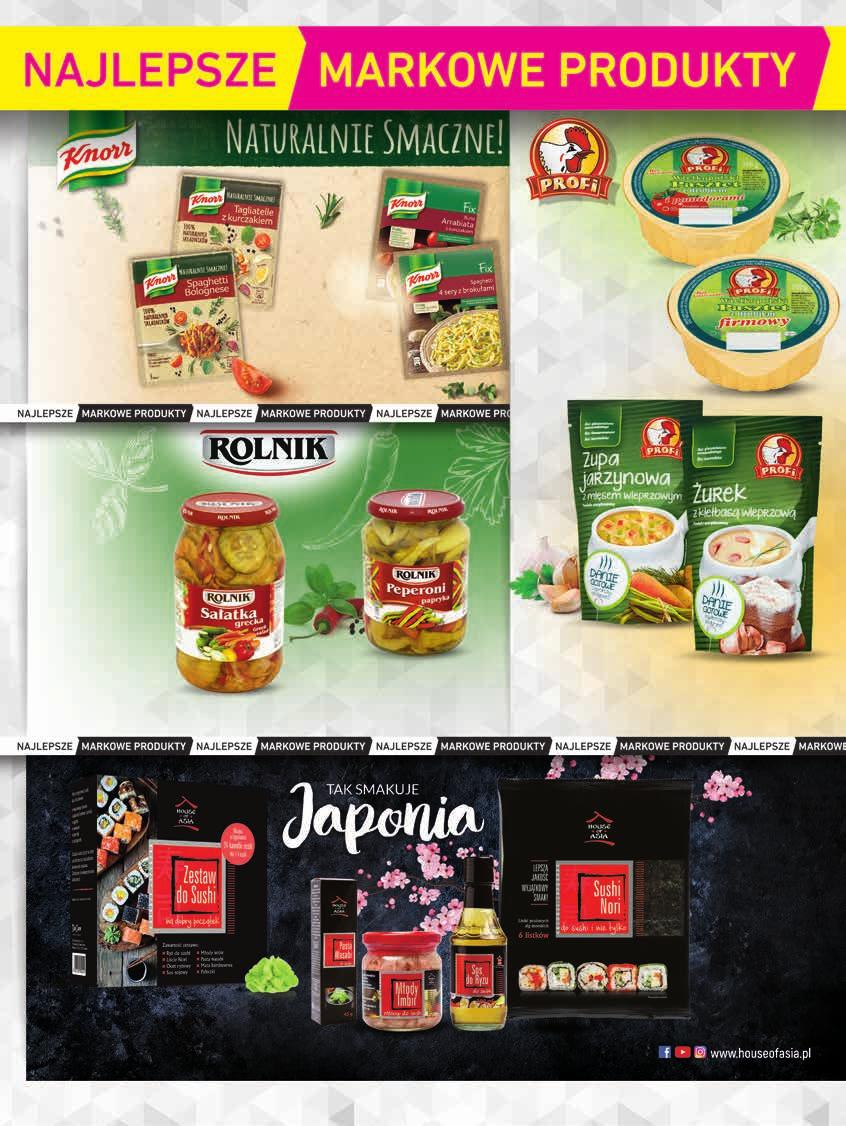 Fix naturalny Knorr wybrane rodzaje 39-63 g od 4,43 do 7,15 zł / 100 g 1,20 zł 3,99 2 79 Fix Knorr 33-64 g od 3,36 do 6,52 zł / 100 g 2,29 2 15 Pasztet Profi 250 g, 11,56 zł / 3,25 11% 2 89 Sałatka