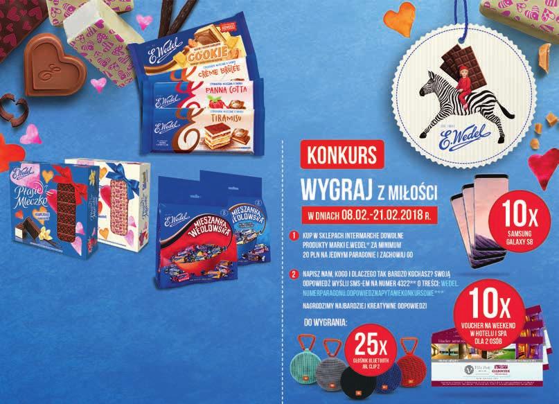 70 cm Czekolada Wedel wszystkie rodzaje 287-293 g, od 3,07 do 3,13 zł / 100 g 10,99 2 zł 8 99