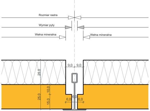 podcięty. Do montaŝu płyt Heradesign plus na śruby.