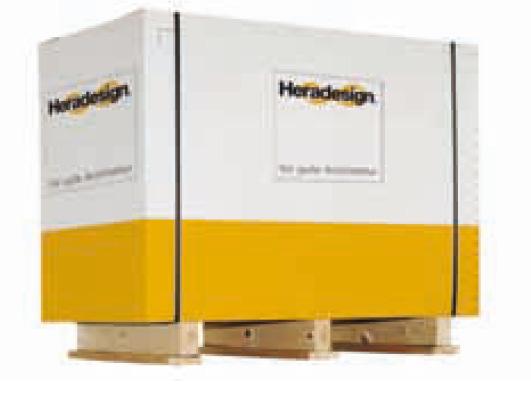 Sposób stosowania i obróbka Transport i przechowywanie Transport Płyty akustyczne Heradesign dostarczane są na paletach, zabezpieczone kartonem ochronnym.