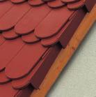 D 2.8 Dachówka szczytowa do krycia w koronkę System dachowy Ceramiczne elementy systemu dachowego dla karpiówki W przypadku krycia koronowego dachówki układane są w war stwach.