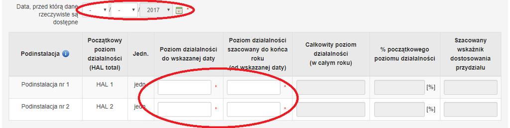 działalności lub czy przestała spełniać kryteria uczestnictwa w systemie. Jeżeli tak, należy zaznaczyć odpowiednie pole oraz wybrać odpowiednią opcję z listy.