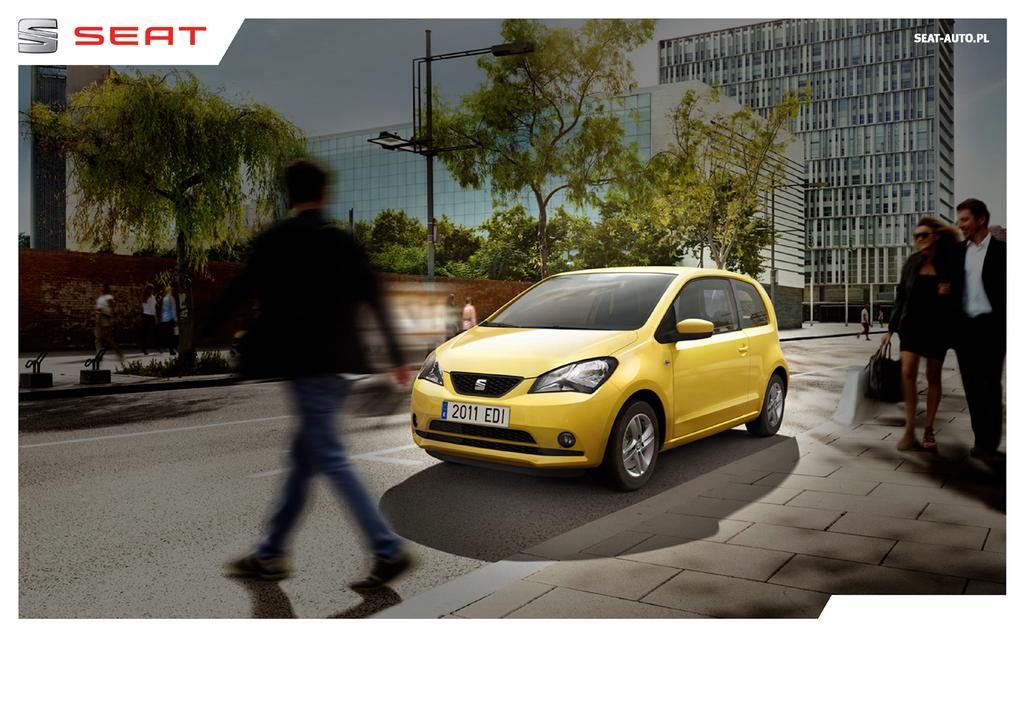 MOCNO WYPOSAŻONY Mii / KLIMATYZACJA / RADIO / ASYSTENT PODJAZDU JUŻ ZA 415 zł/mc SPRAWDŹ INNE FORMY FINANSOWANIA NA WWW.SEAT-AUTO.